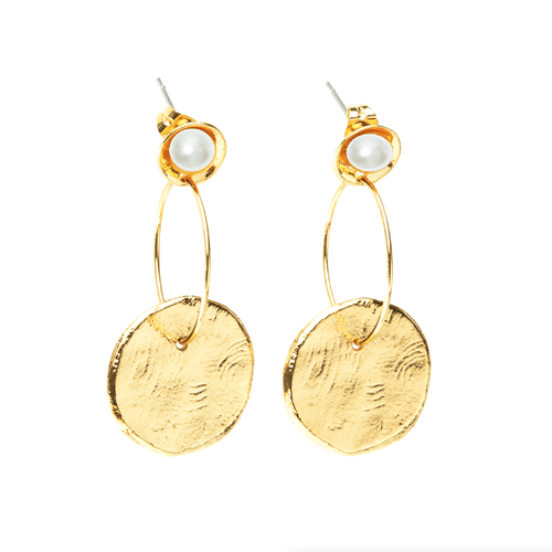 Boucles D'oreilles Percées Nacre