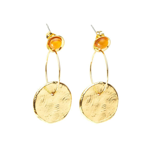 Summer Honey Pierced Earrings