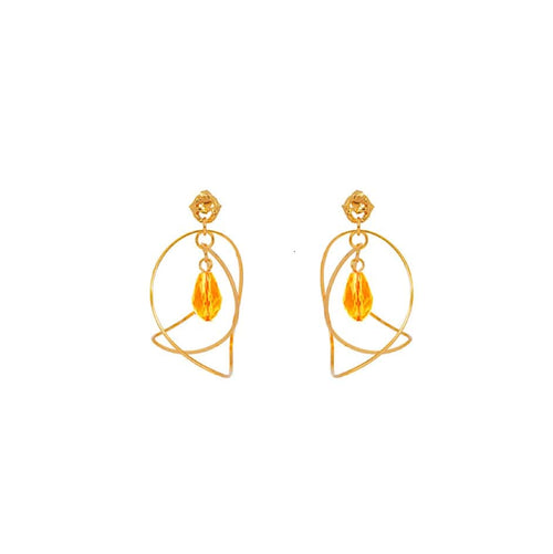 Boucles D'oreilles Percées Doré Maitika