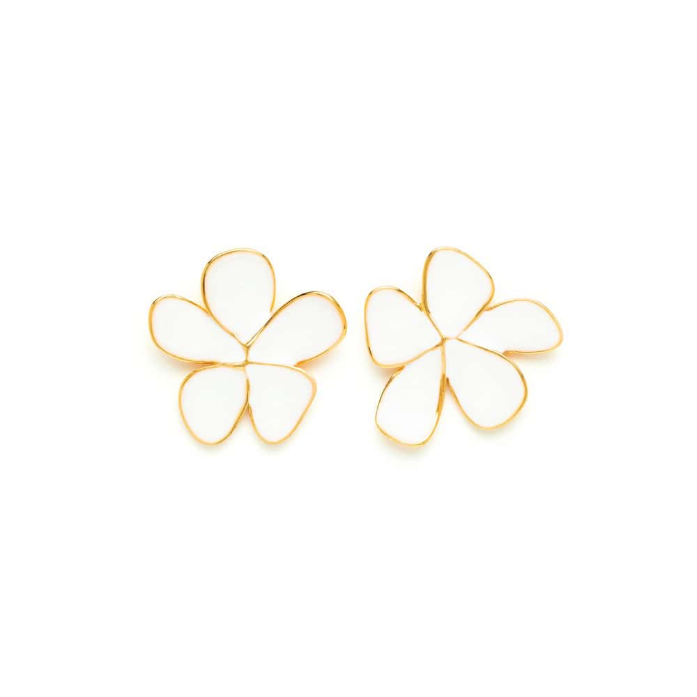 41-Degree Gold Clip-On Earrings