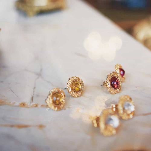 Boucles D'oreilles percées L'heure Dorée