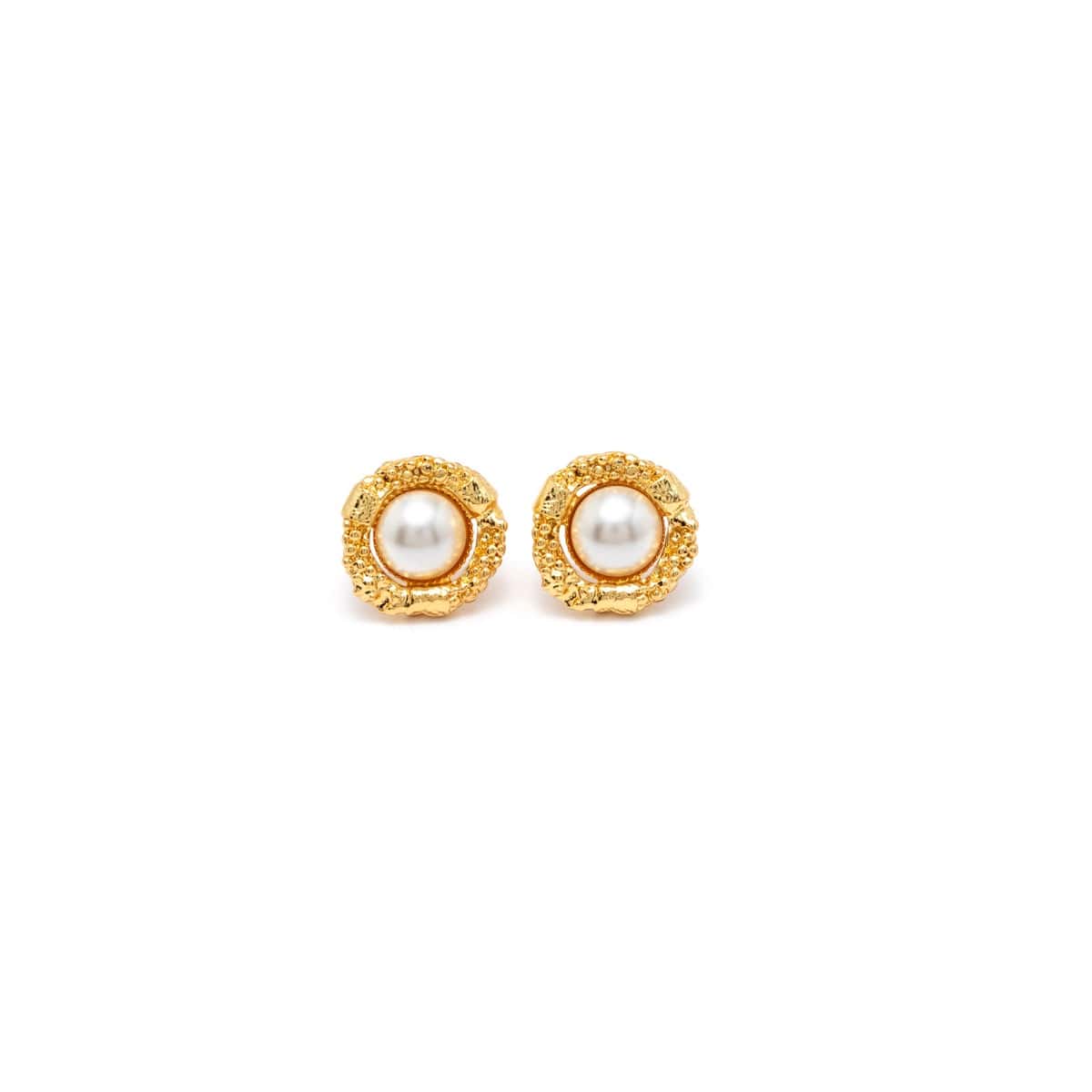 L'heure Dorée Gold Plated Pierced Earrings
