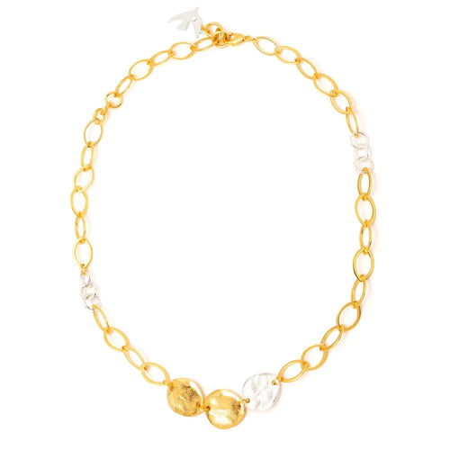 Collier Doré Argente Mille Et Une Nuit