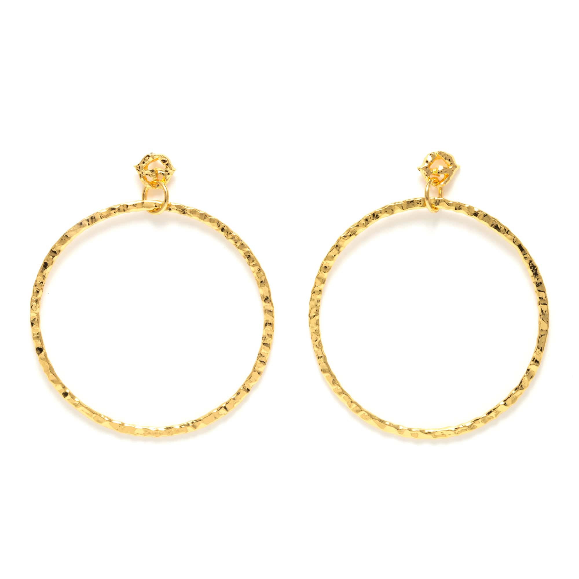 Pierced Gold Torero Earrings