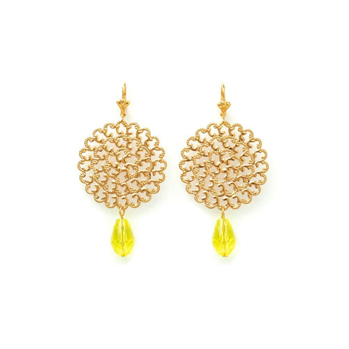 Maitika Gold Pierced Earrings