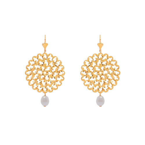 Maitika Gold Plated Pierced Earrings
