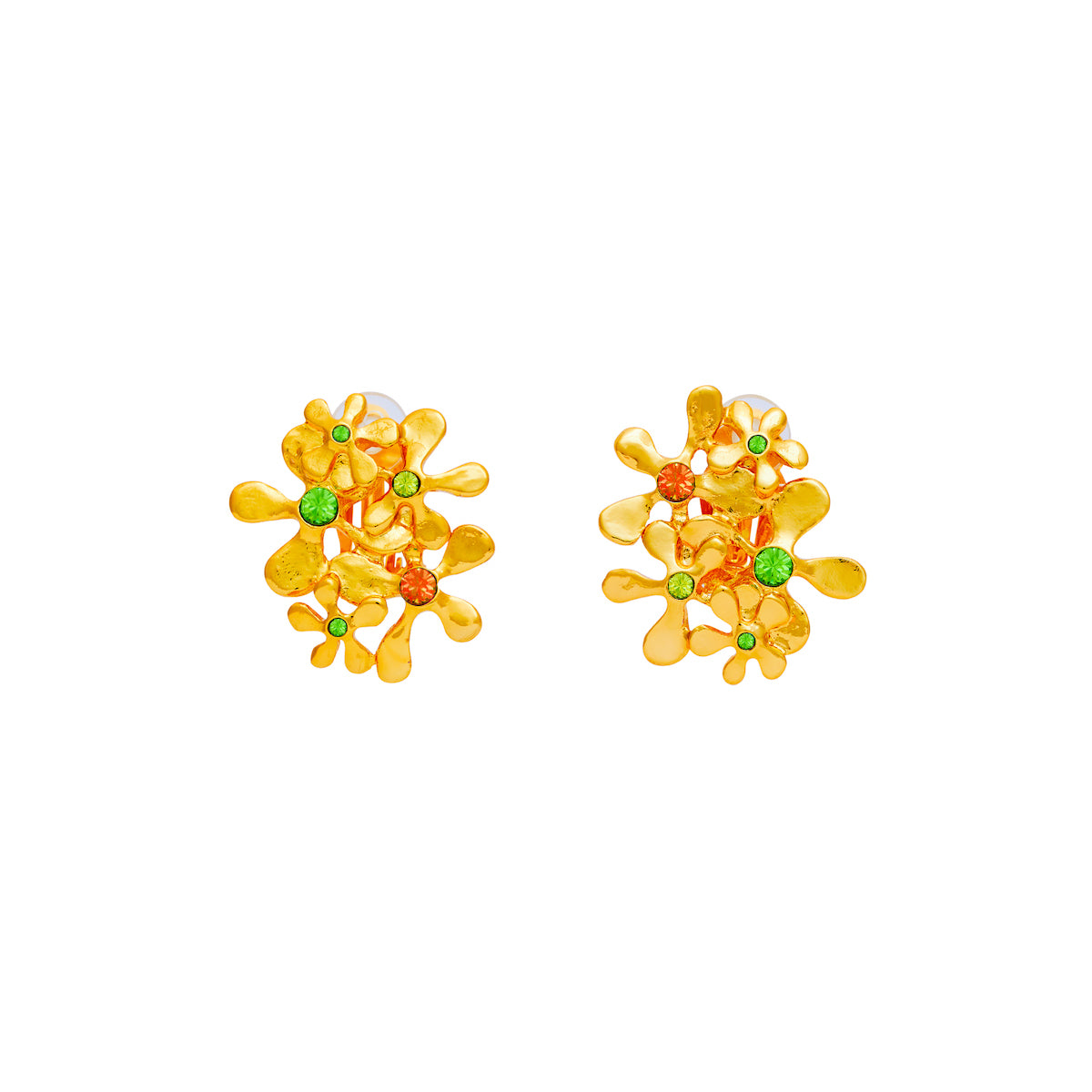 Maitika Gold Clip-On Earrings