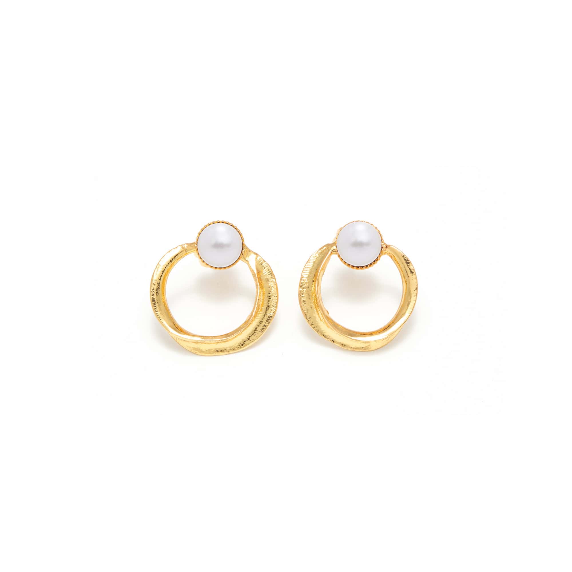 Joséphine Pierced Gold Earrings