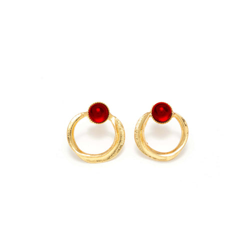 Josephine Gold Plated Pierced Earrings