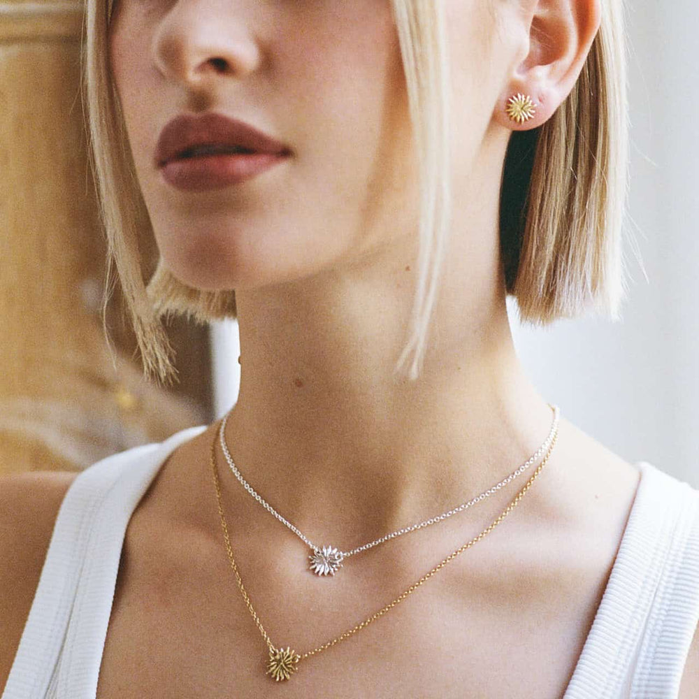 Boucles d'oreilles argent massif Ciel d'été