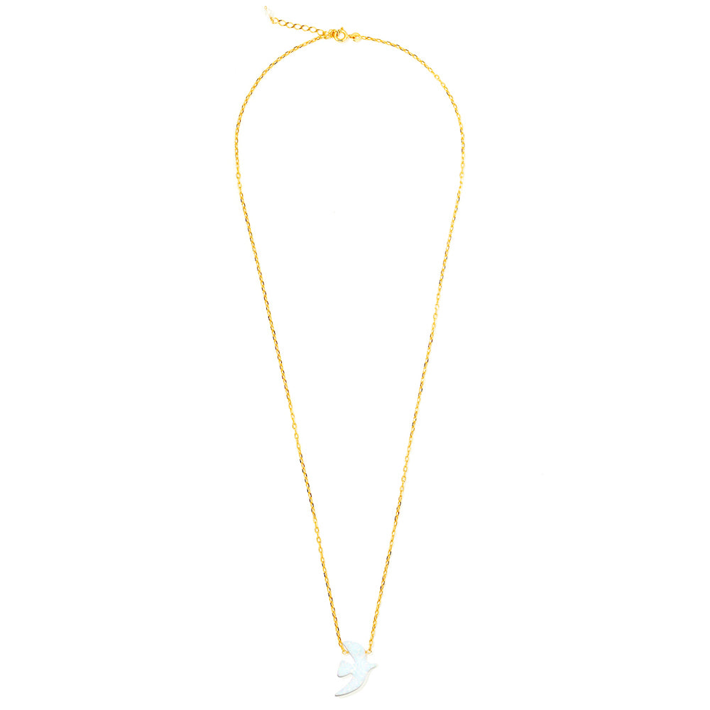 Gold Opal Necklace