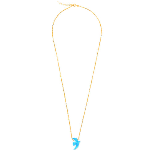 Gold Plated Opal Necklace