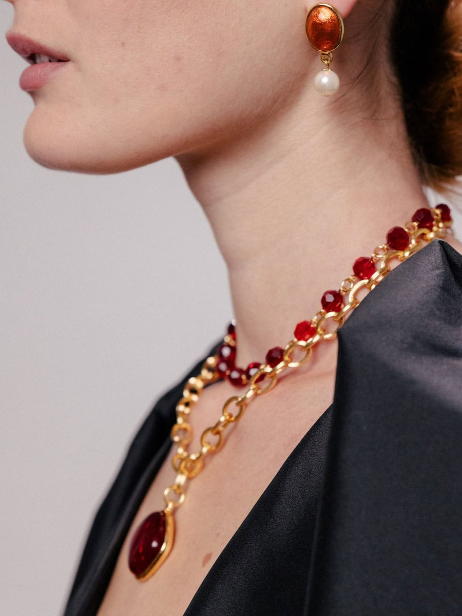 Boucles d'oreilles percées L’Amoroso