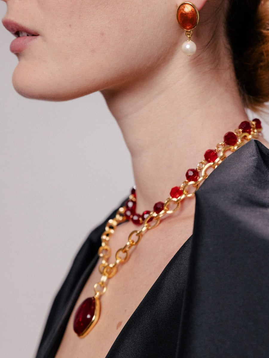 Boucles d'oreilles percées L’Amoroso