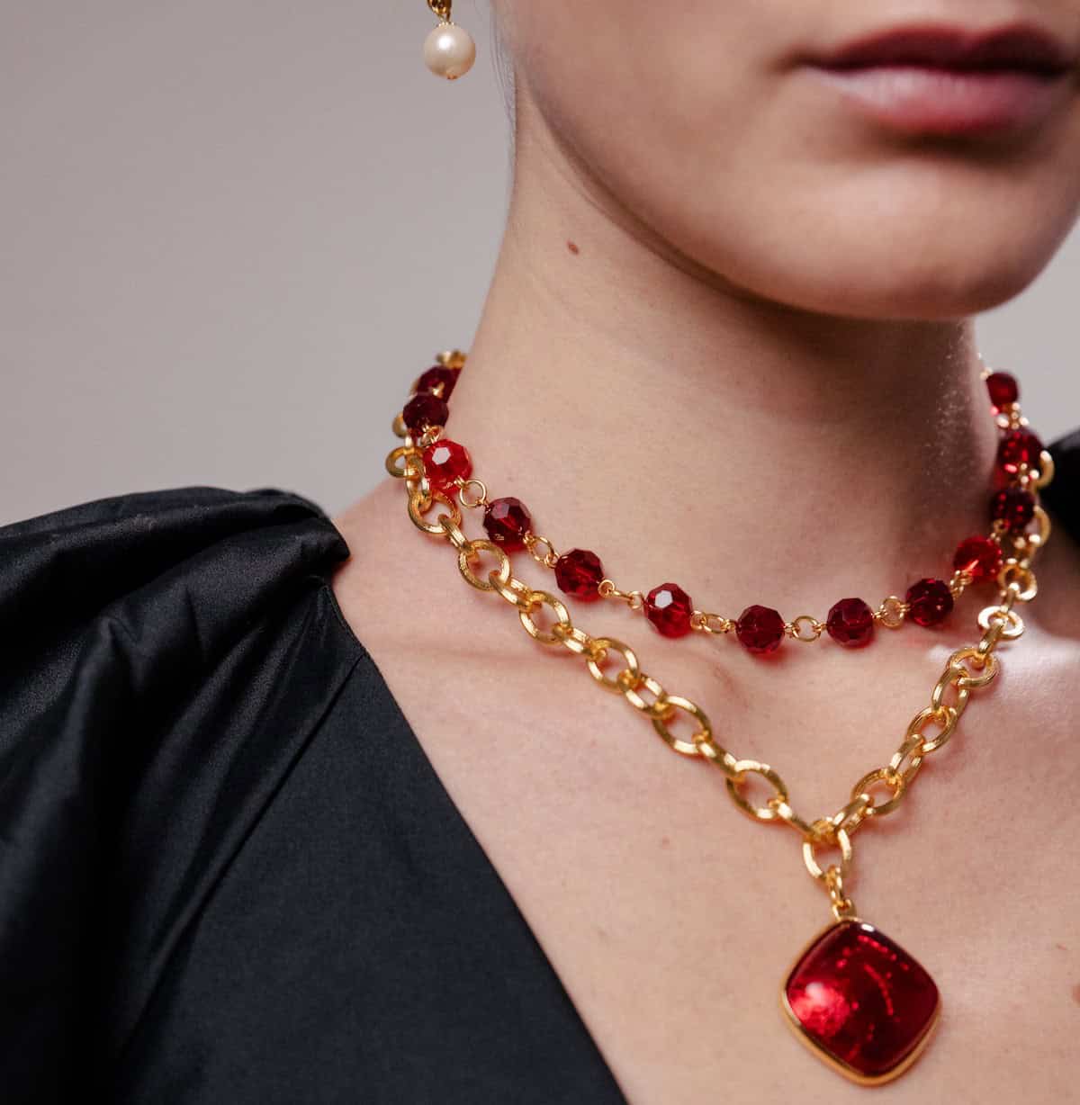 Collier doré L'Amoroso
