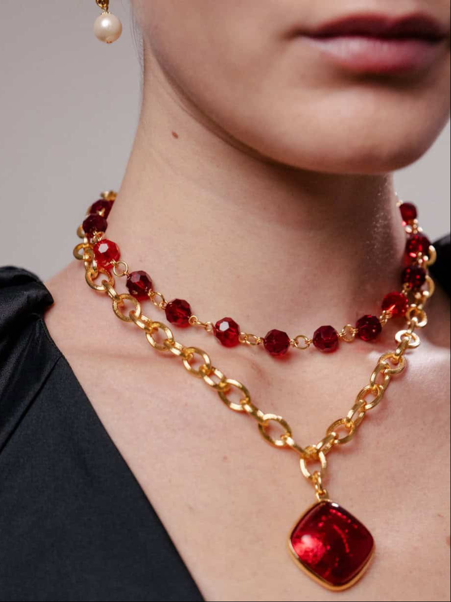 Collier doré L'Amoroso