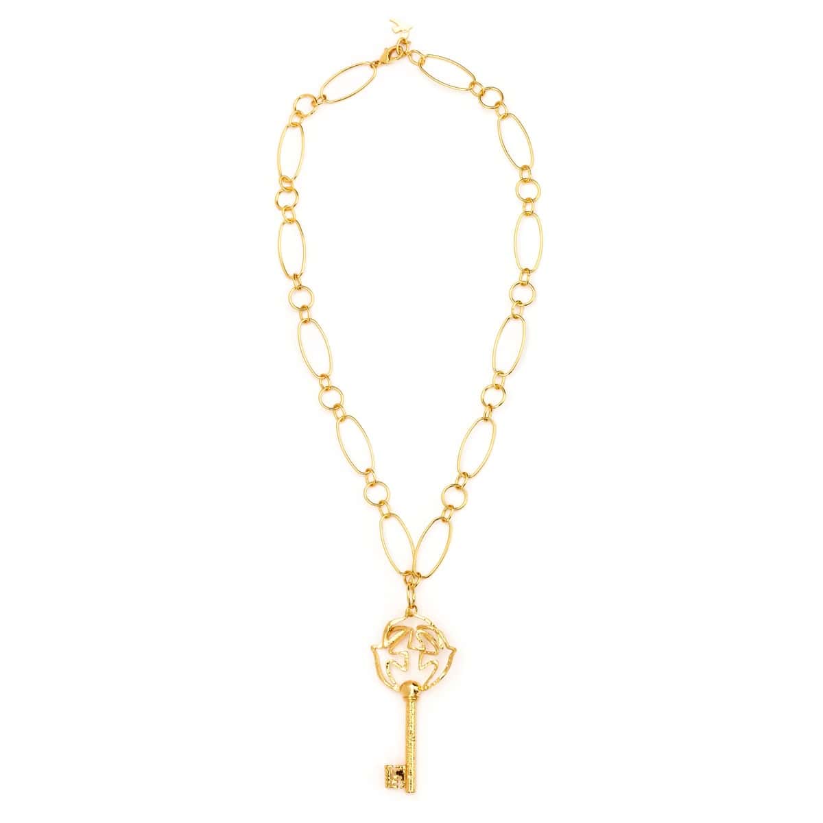 Gold-Plated Key Pendant