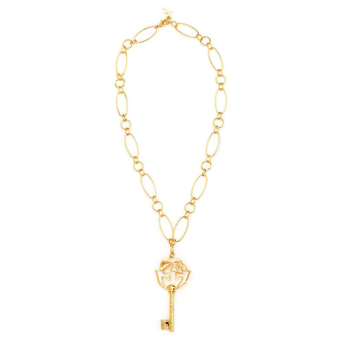 Pendentif doré Clé