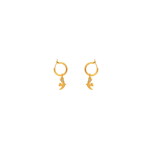 Gilded Pierced Earrings Golden Hour