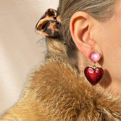 Boucles D'oreilles Clips Doré COEUR