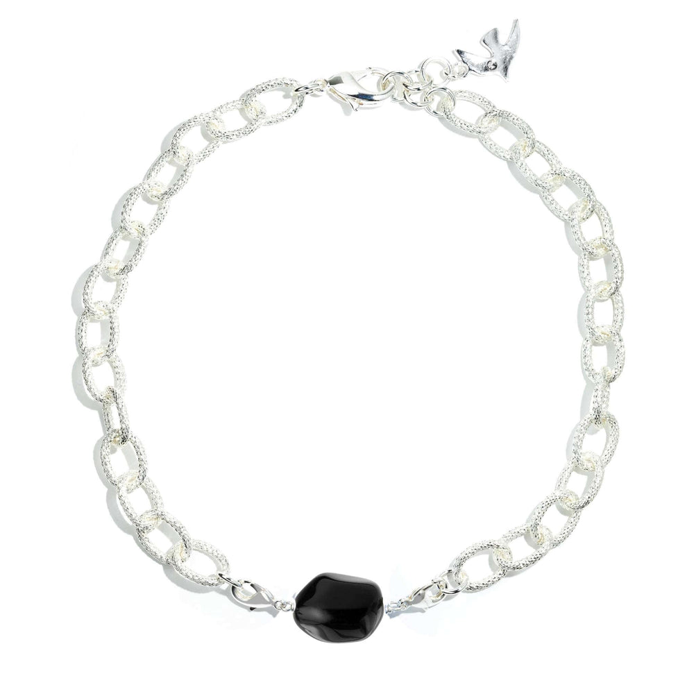 Perle Charms Argenté Noir Magique