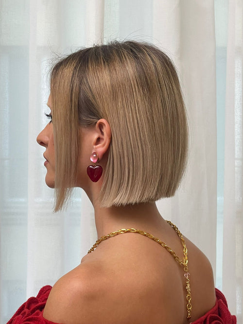 Boucles D'oreilles Clips Doré COEUR