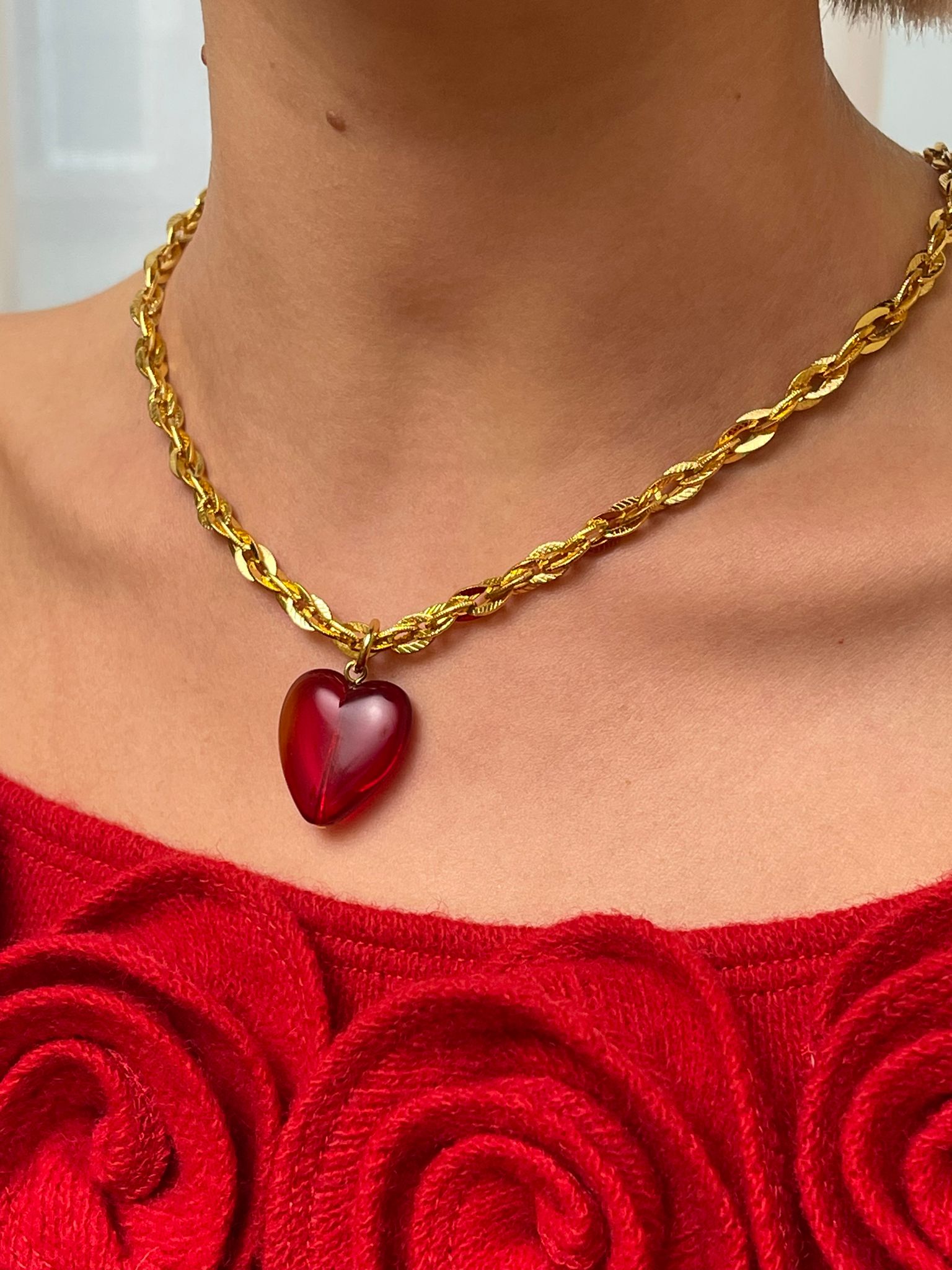 Collier Doré COEUR