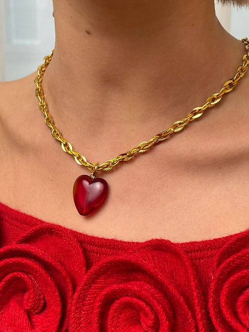 Collier Doré COEUR