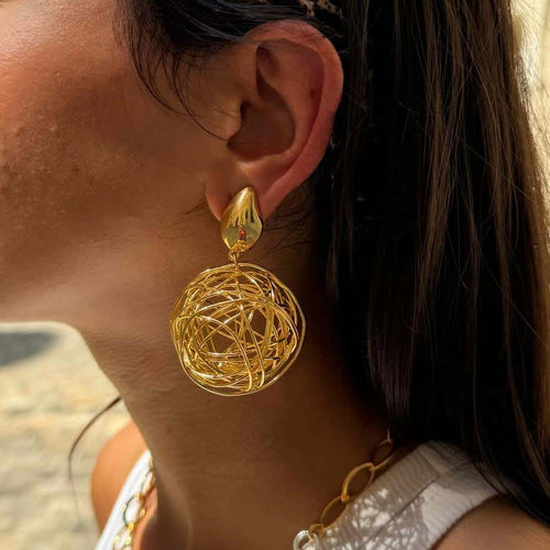 Boucles D'oreilles Clips Doré Padmée