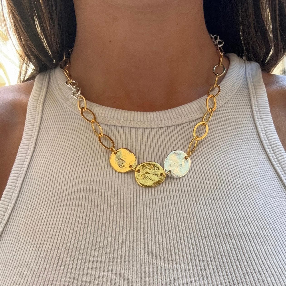Collier Doré Argente Mille Et Une Nuit