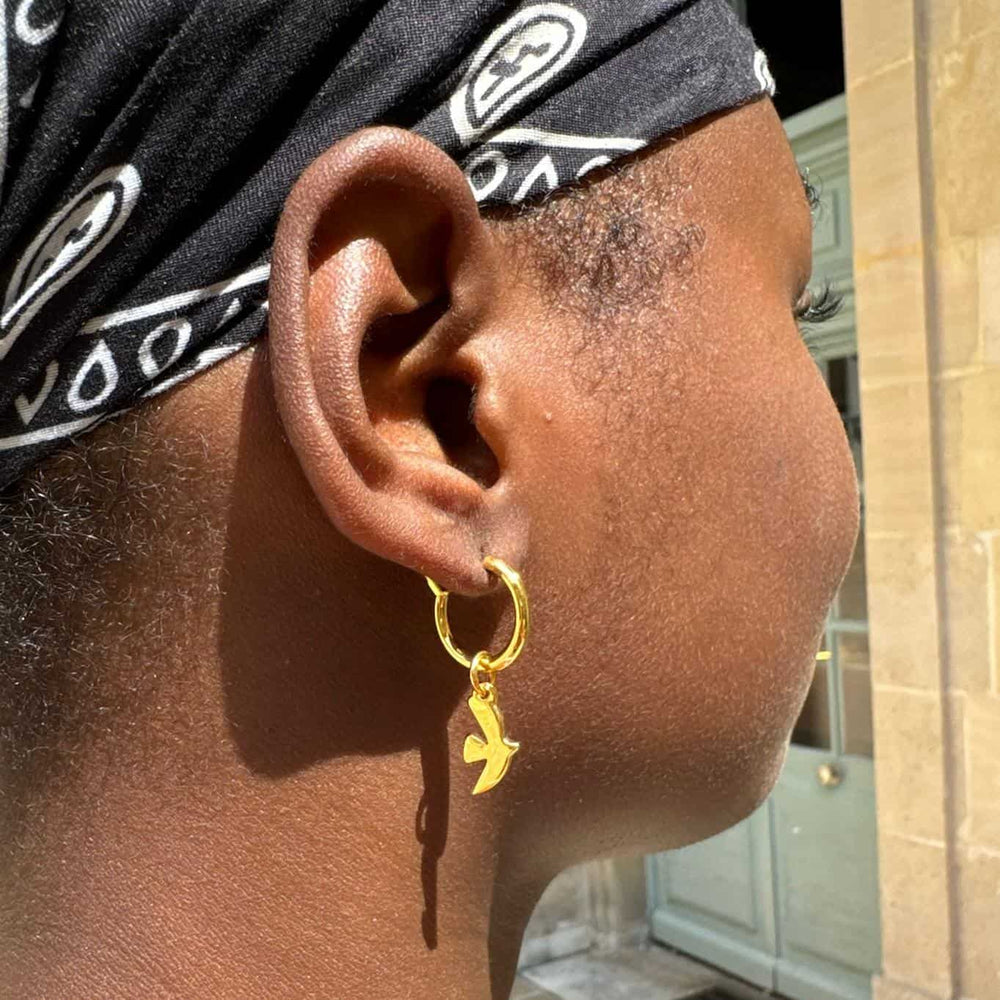 Gilded Pierced Earrings Golden Hour