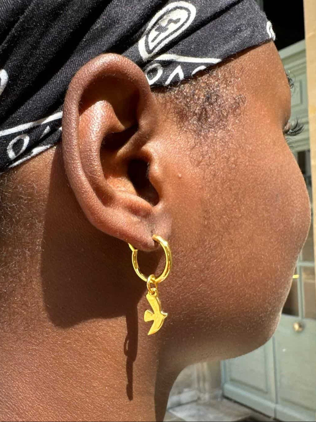 Gilded Pierced Earrings Golden Hour