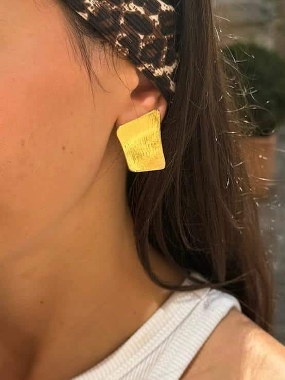 Boucles D'oreilles Clips Doré Padmée