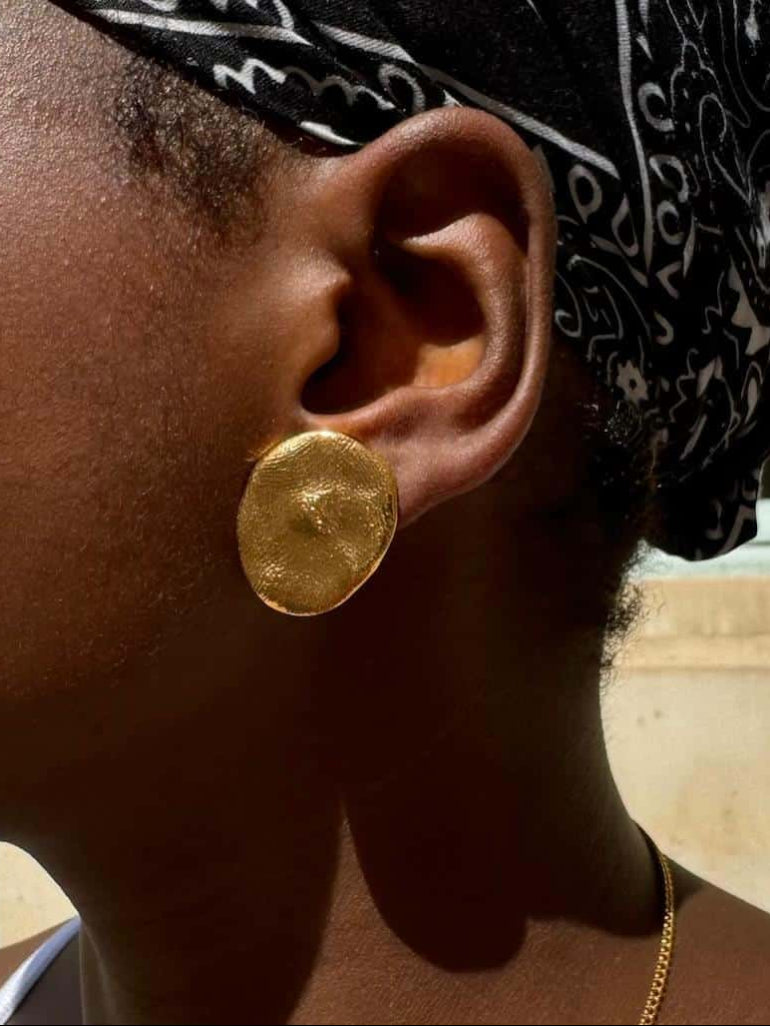 Boucles D'oreilles Clips Doré Mille Et Une Nuit
