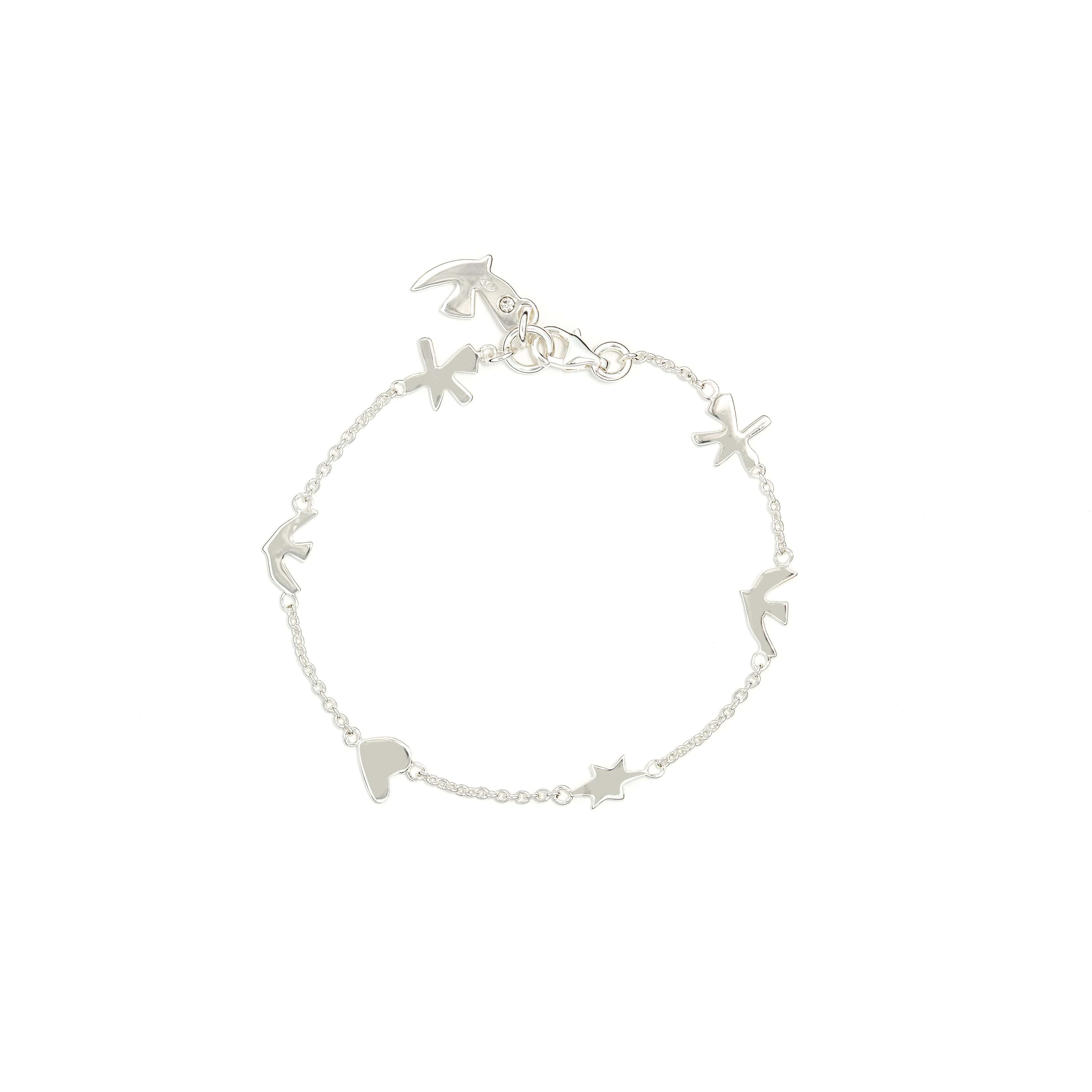 Solid Silver Sparkle Bracelet