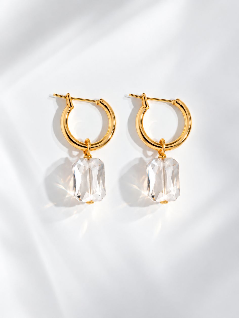 Boucles d'oreilles dorées Charms