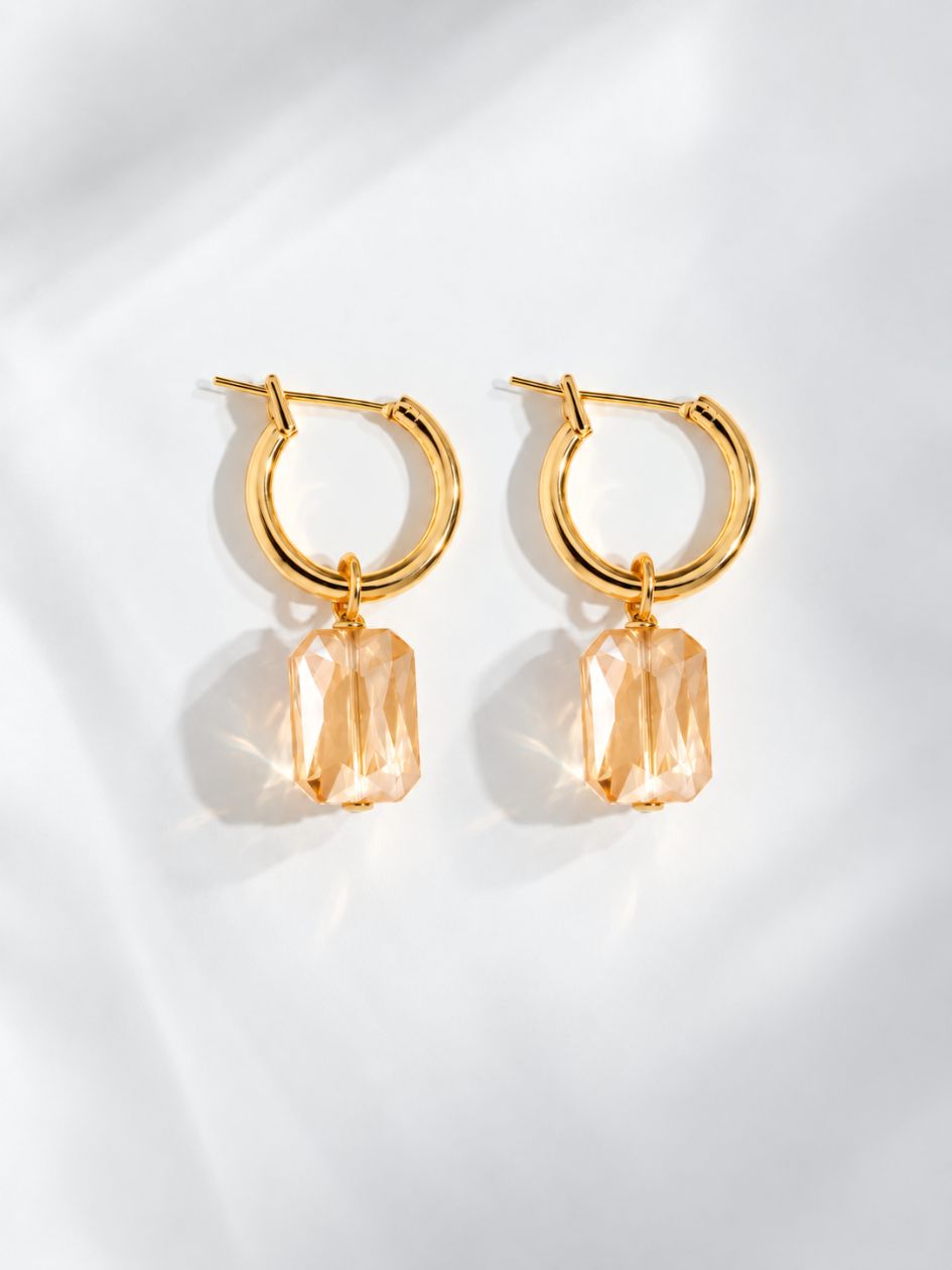 Boucles d'oreilles dorées Charms