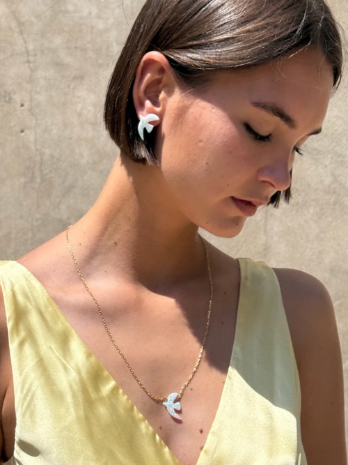 Gold Opal Necklace