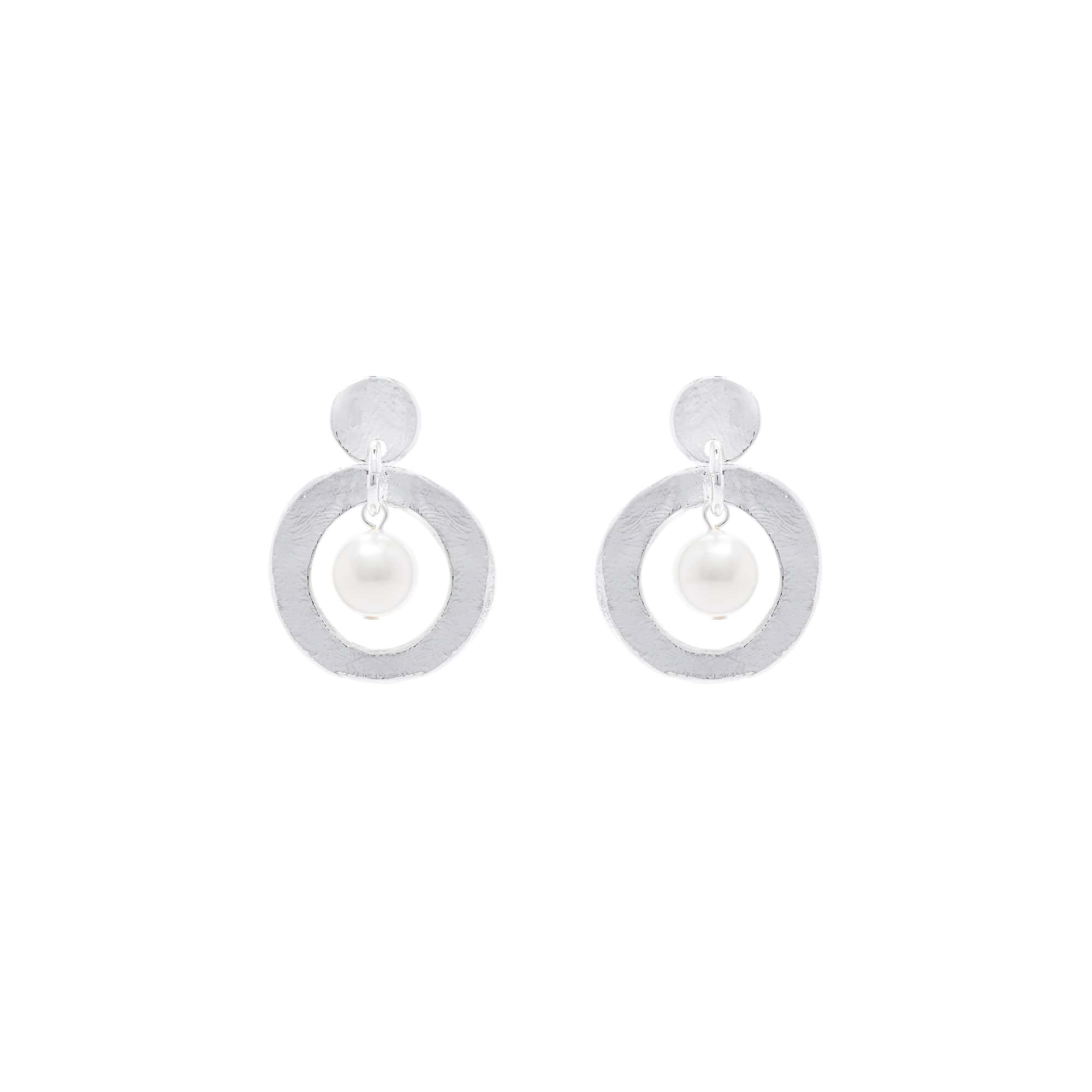 1001 Nights Silver Pierced Earrings
