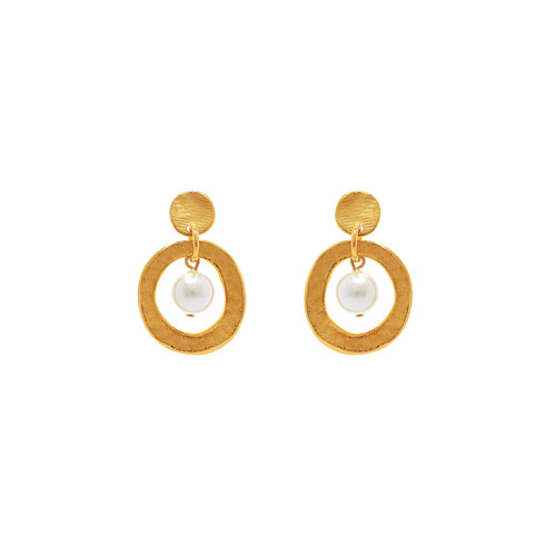Boucles D'oreilles Percées Doré 1001 Nuits