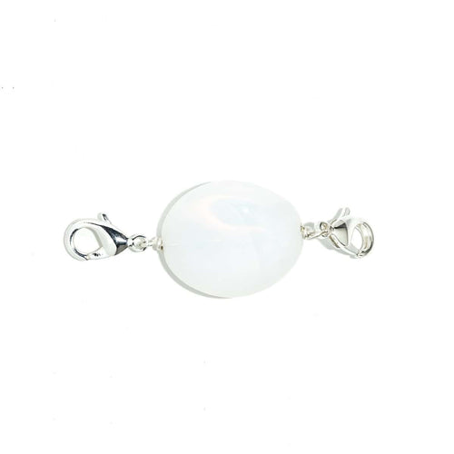 Perle Charms Argentée Blanc Lumière