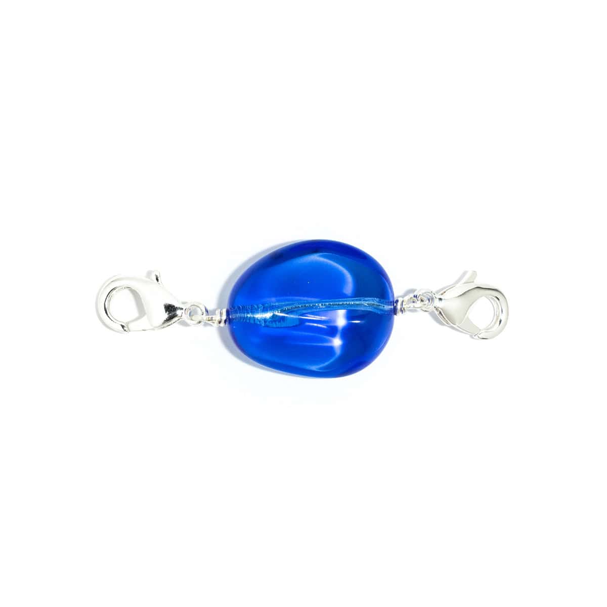 Perle Charms Argentée Bleu Mystérieux