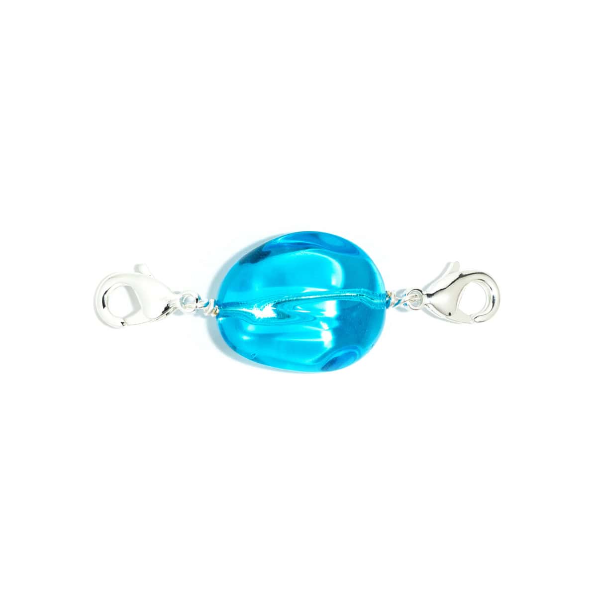 Ocean Blue Silver Charm Bead