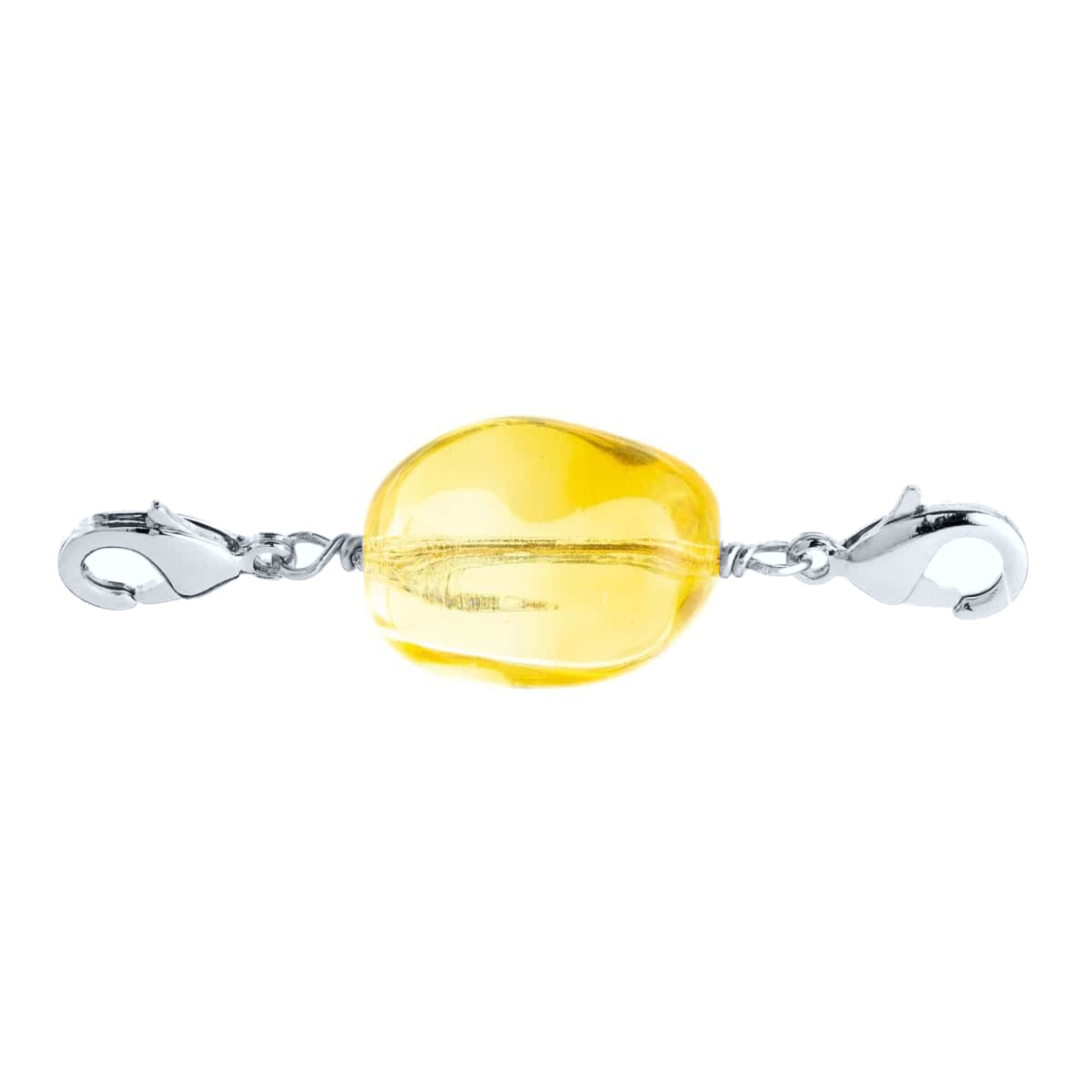 Charms Perle Argenté Jaune Limoncello