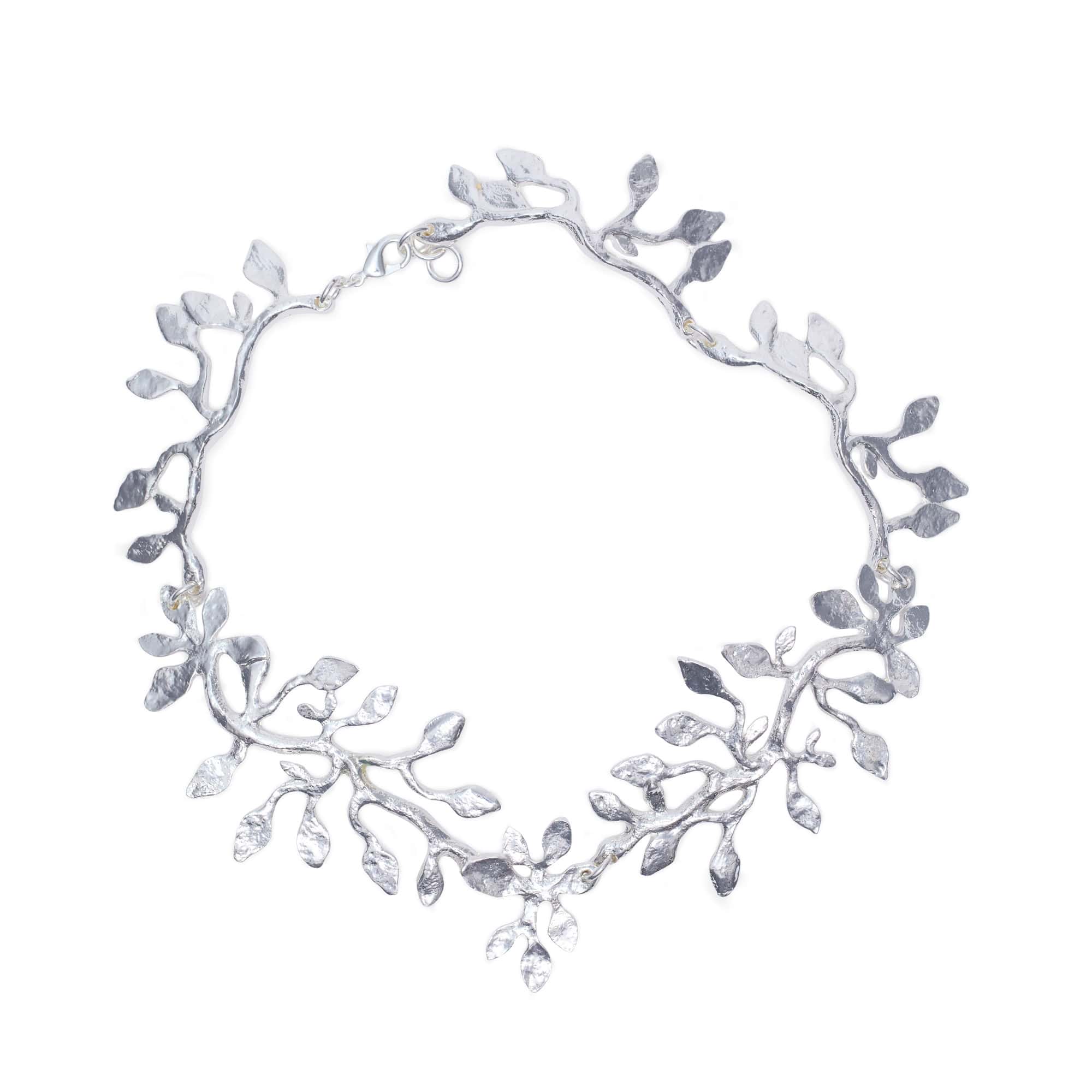 Silver-Plated Botanical Necklace