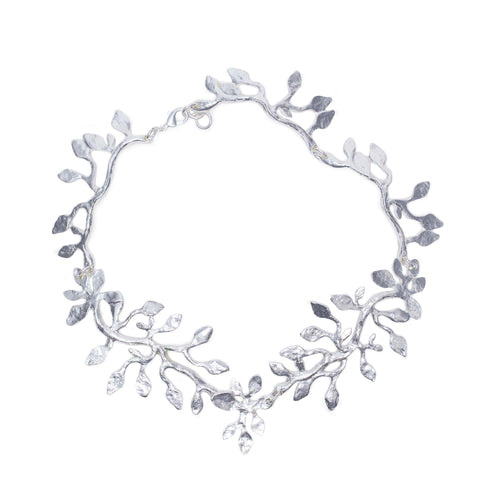 Silver-Plated Botanical Necklace