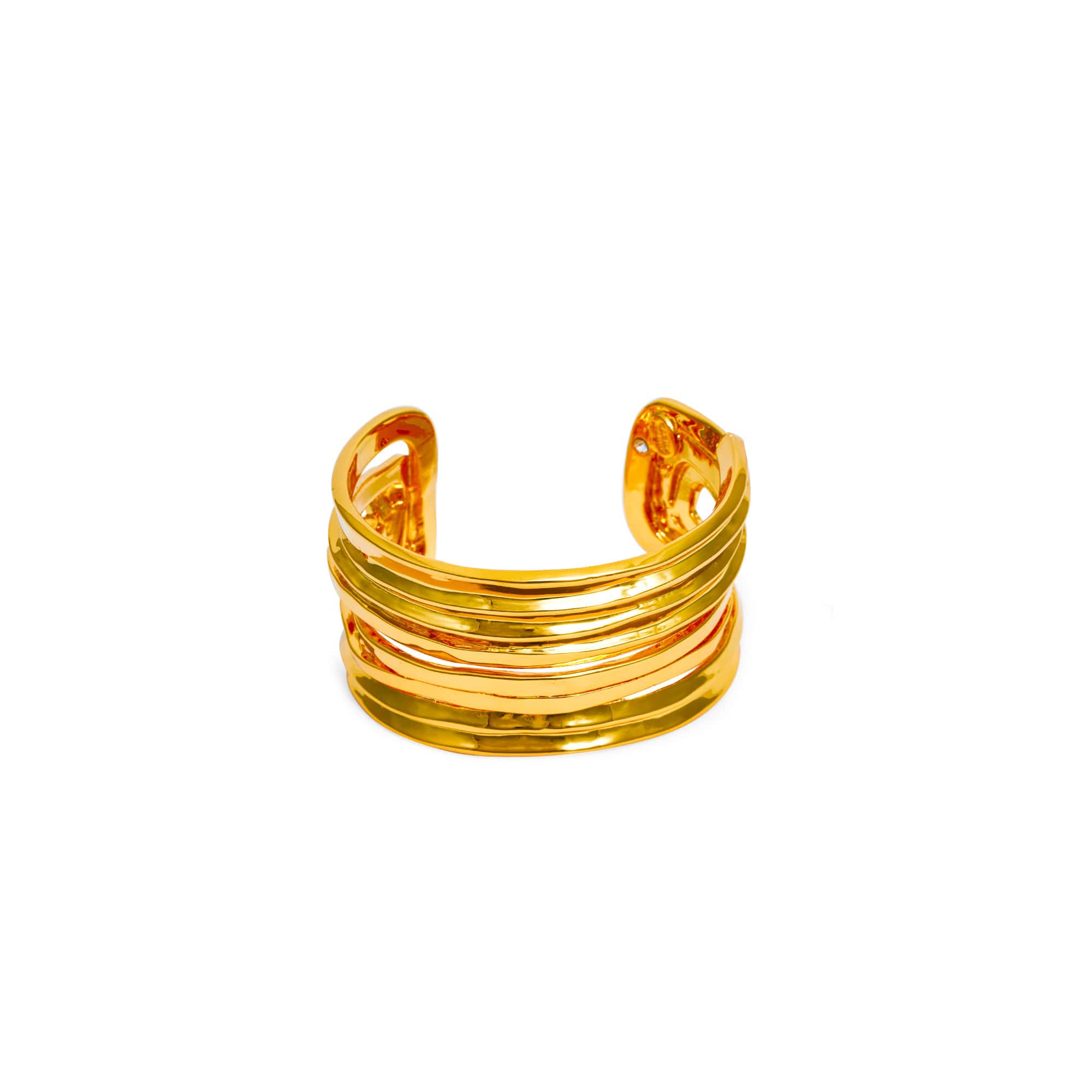 Gold Cuff Bracelet Follow Me