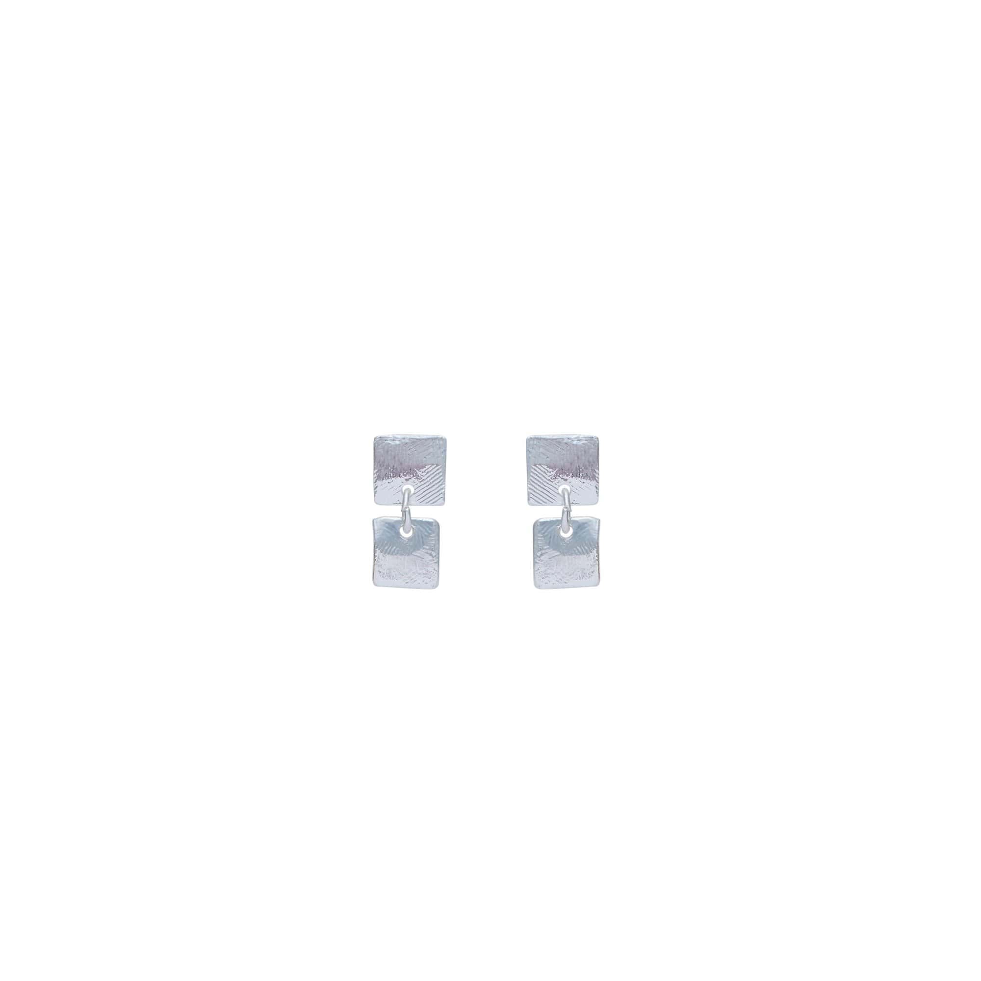 Dune Silver Pierced Earrings