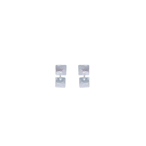 Dune Silver Pierced Earrings