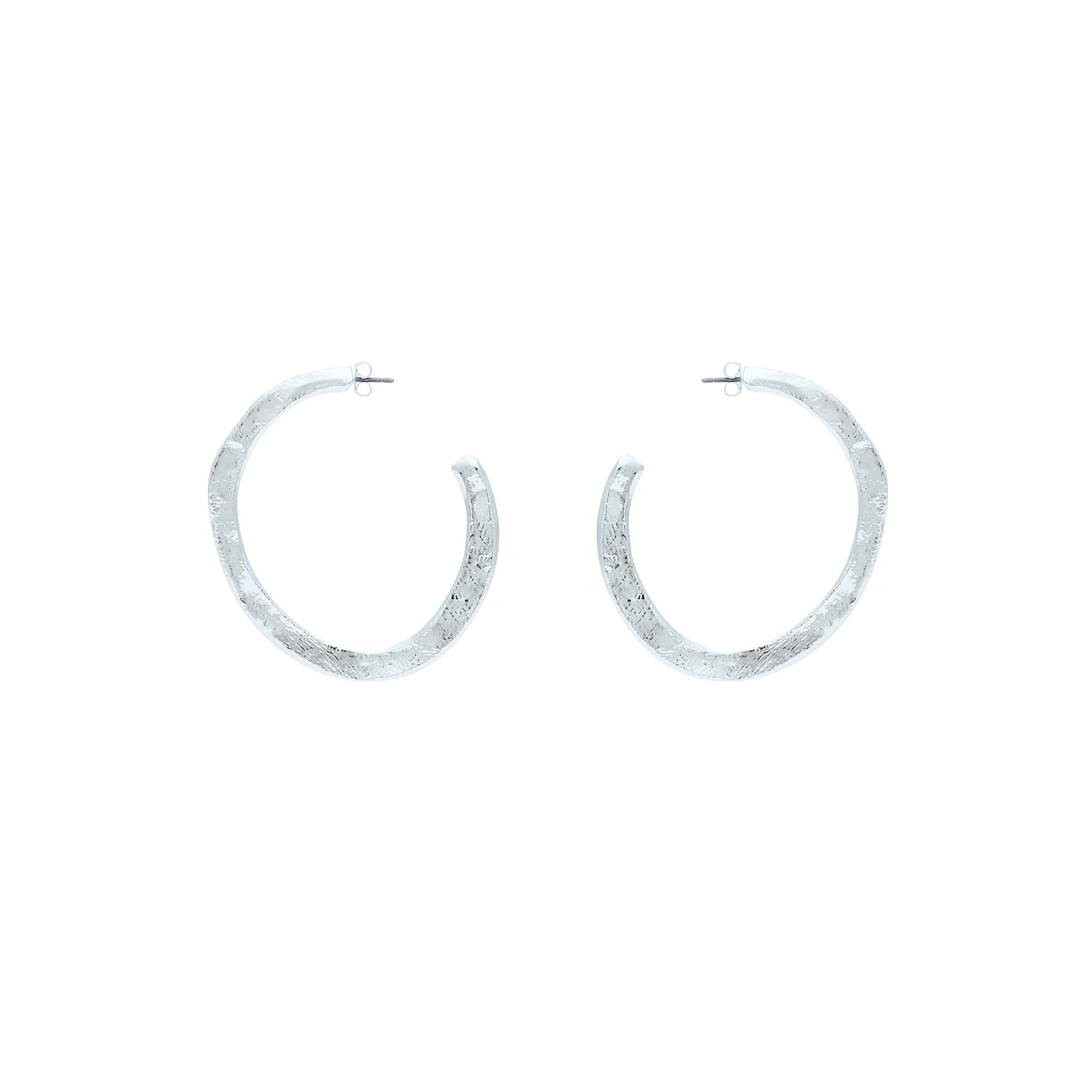 Olala Silver Pierced Earrings